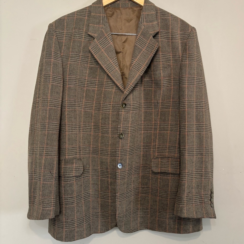 CERRUTI 1881 Designer Plaid Blazer